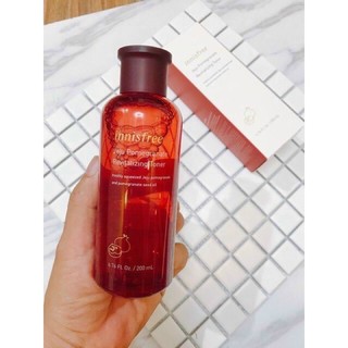 Nước hoa hồng lựu đỏ, toner lựu đỏ innisfree 200ml cấp ẩm, se khít lỗ chân lông