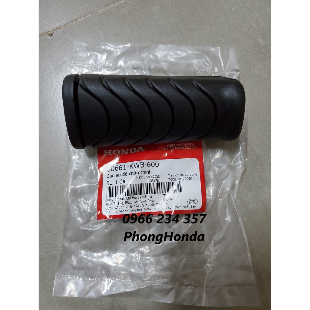 cao su gác chân trước và sau wave s110 chính hãng honda