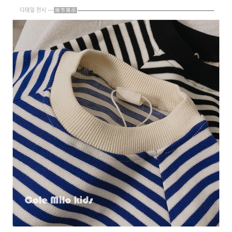 Áo thun dài tay dáng rộng thời trang hàn quốc dành cho bé trai