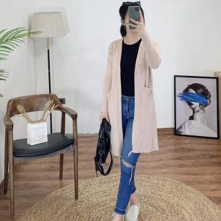 Khoác Cardigan len Zara dáng dài