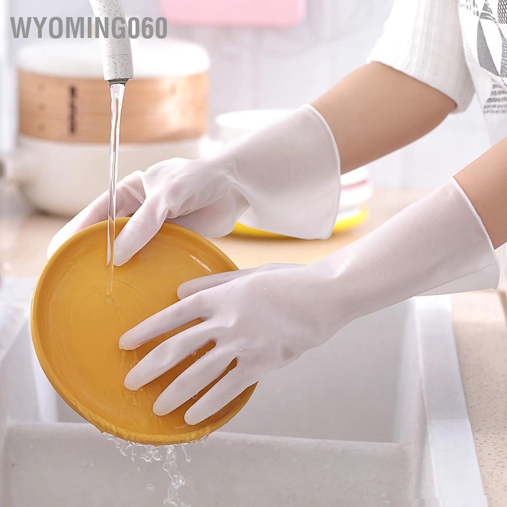 Găng tay làm sạch nhà bếp có thể tái sử dụng PVC dày rửa chén chống trượt Wyoming060