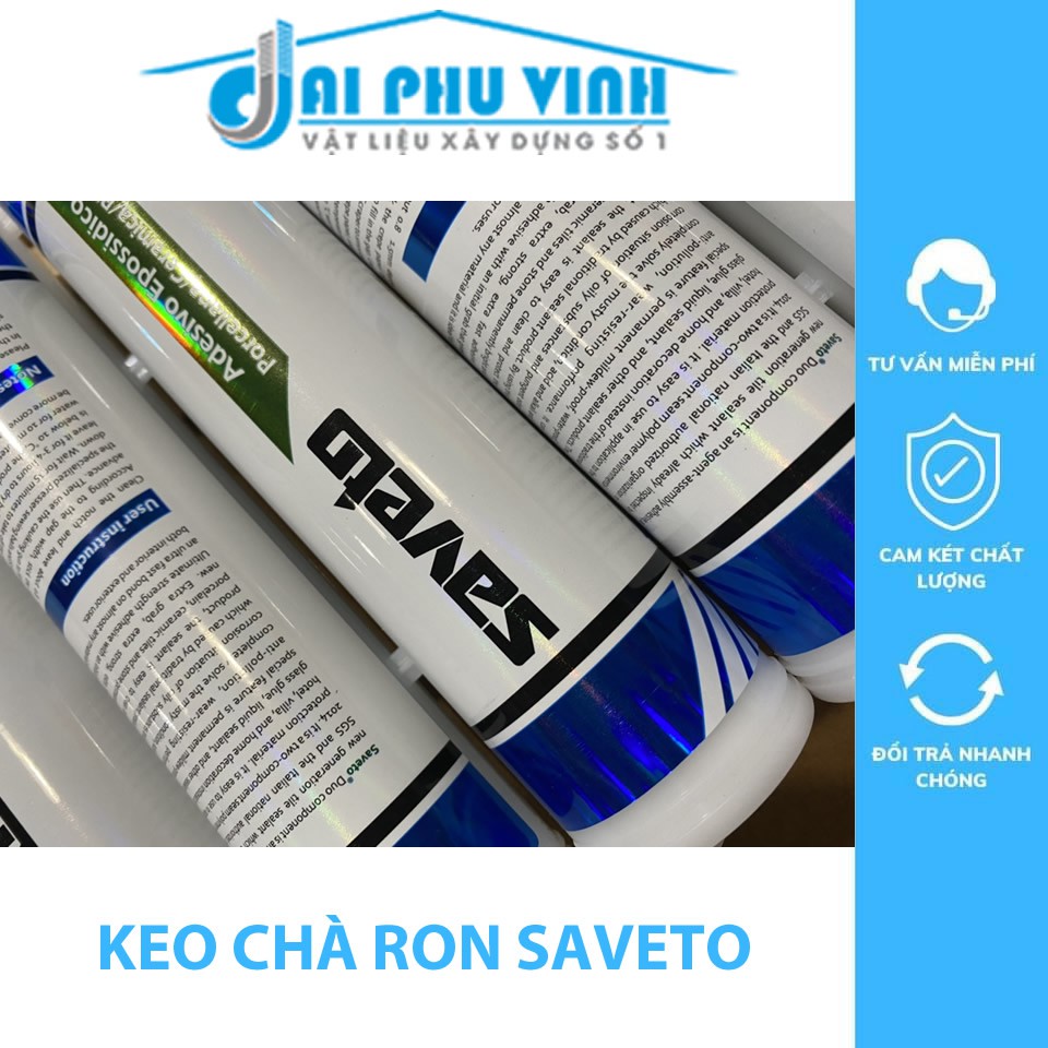 Combo 1 bộ dụng cụ và 3 chai keo chà ron Saveto cao cấp dùng cho diện tích 30-35M2