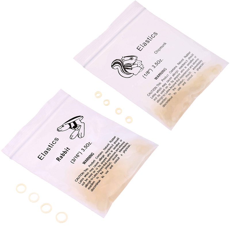 Set 100 Dây Cao Su Chỉnh Răng 3.5 OZ & 5.0 OZ & 6.5 OZ 1/8 3/16 1/4 5/16 3/8 Chuyên Dụng Cho Nha Khoa