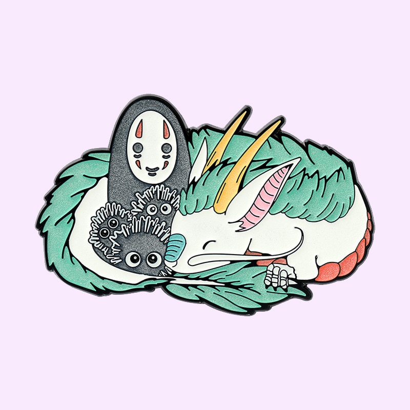 Ghim cài áo hình nhân vật hoạt hình Vô Diện ngộ nghĩnh