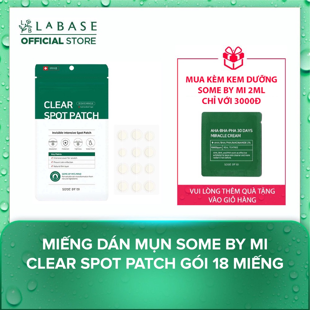 Miếng dán giảm mụn Some By Mi Clear Spot Patch Gói 18 miếng - Hàng Nhập Khẩu