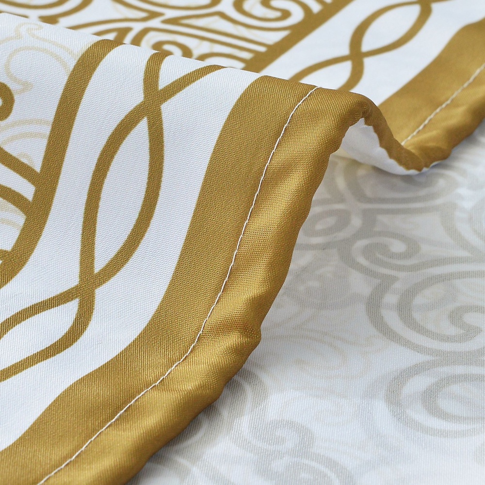 Waterproof thickness Classical Polyester digital printing polyester fabric Shower Curtain with hooks