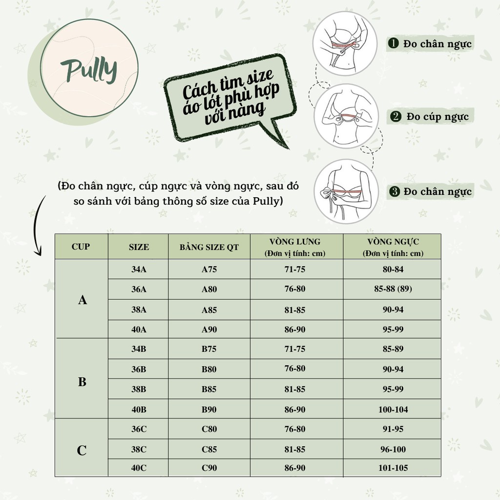 Áo lót ren nữ, áo ngực ren nữ có gọng đệm mỏng quả ngang cúp B 34/36/38 cao cấp - PULLY SHOP | BigBuy360 - bigbuy360.vn