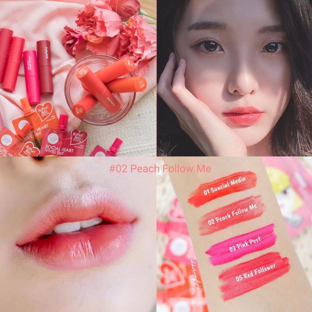 Son Tint Mềm Môi Cathy Doll Social Heart Vivid Tint Trúc Cosmetics | BigBuy360 - bigbuy360.vn