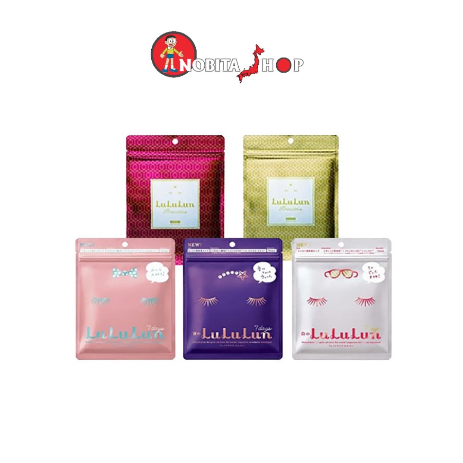 Mặt nạ lululun 7 miếng Nhật Bản nhiều màu lựa chọn