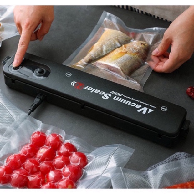 Máy hút chân không thực phẩm Vacuum Sealer- hút không khí triệt để, giữ môi tường chân không lý tưởng bảo quản thức ăn