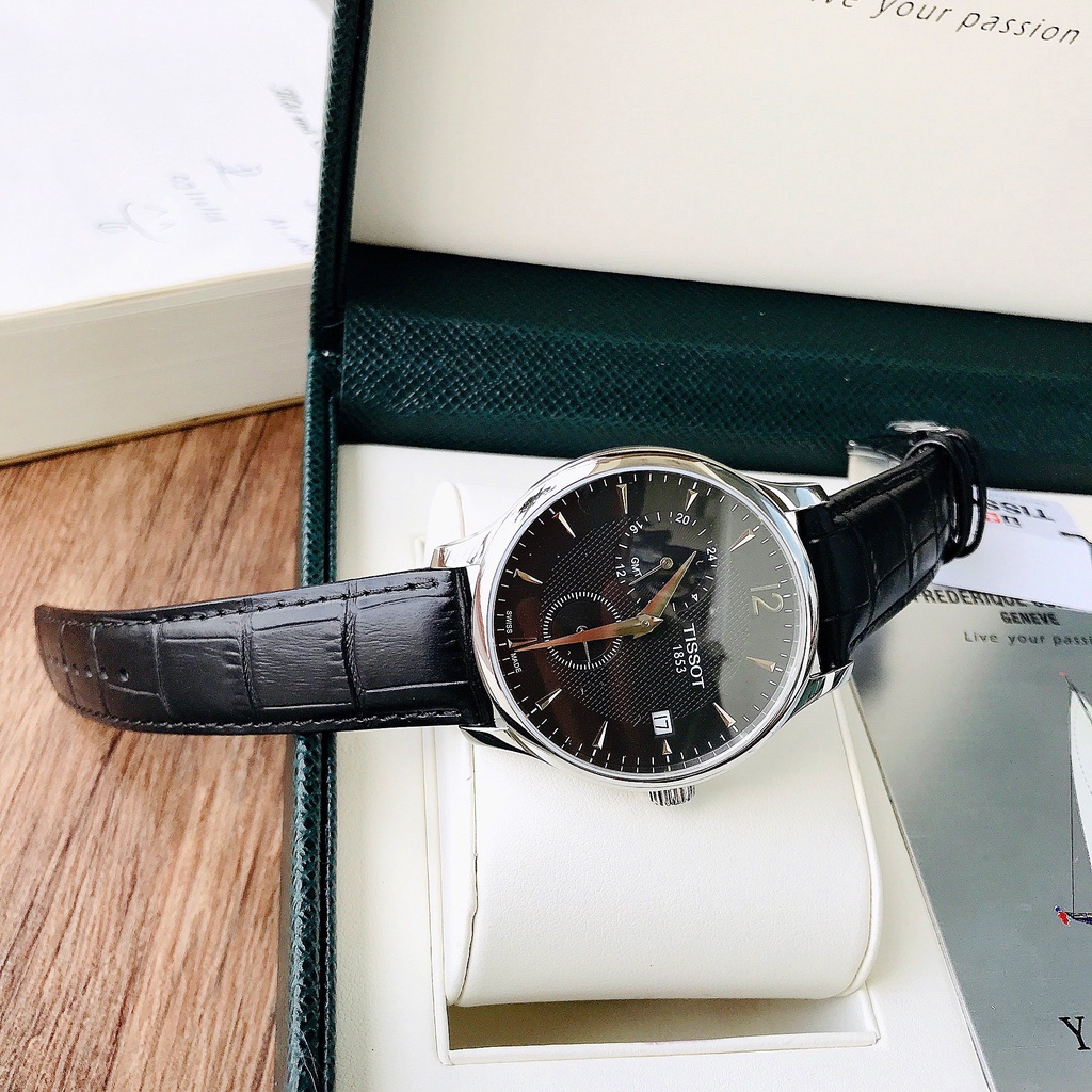 Đồng Hồ Nam Tissot Tradition GMT Black T063.639.16.057.00