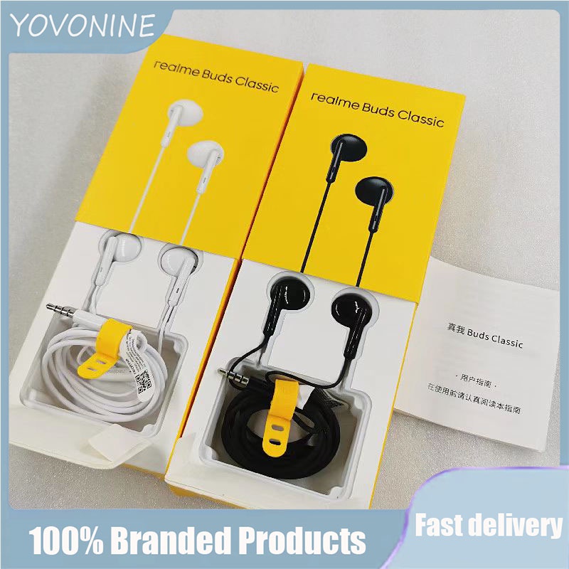 Tai Nghe Nhét Tai YOVONINE 100% Chính Hãng Realme X2 Q3 Pro GT Q2 Q Buds Có Dây 3.5mm Kèm Mic