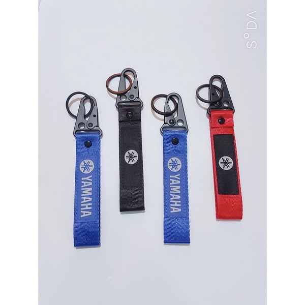 Móc khoá dây cho tất cả hãng xe Honda yamaha .....Móc bằng thép không gỉ , logo vải thêu