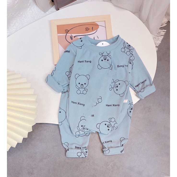 BỘ THU ĐONG MINKY MOM THUN GÂN DÀI TAY CHO BÉ