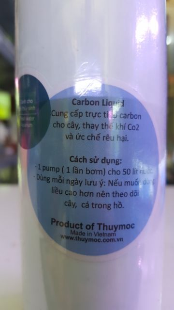 Dung dịch CO2 lỏng cho hồ cá thủy sinh