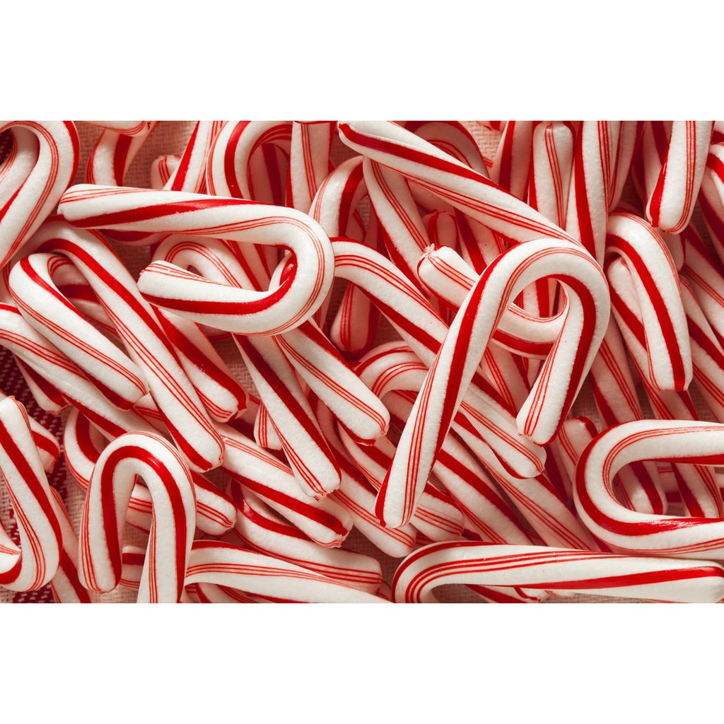 10 Cây Kẹo Giáng Sinh Noel Bạc Hà Mini Brachs Peppermint Candy Canes USA