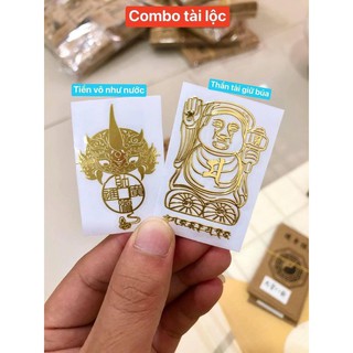 Combo miếng dán linh phù dán điện thoại đẹp lung linh