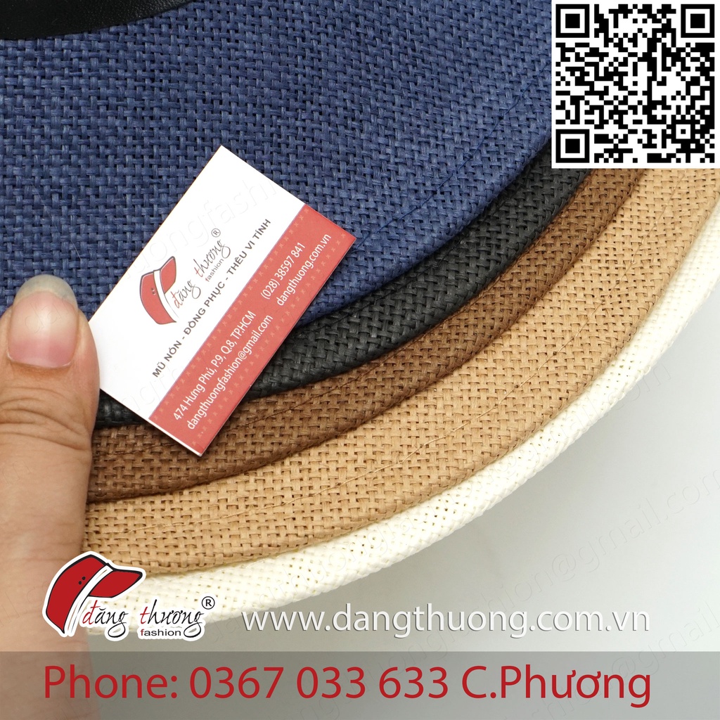Mũ nón phớt cói fedora panama rộng vành CAO CẤP - HÌNH THẬT - CLIP THẬT