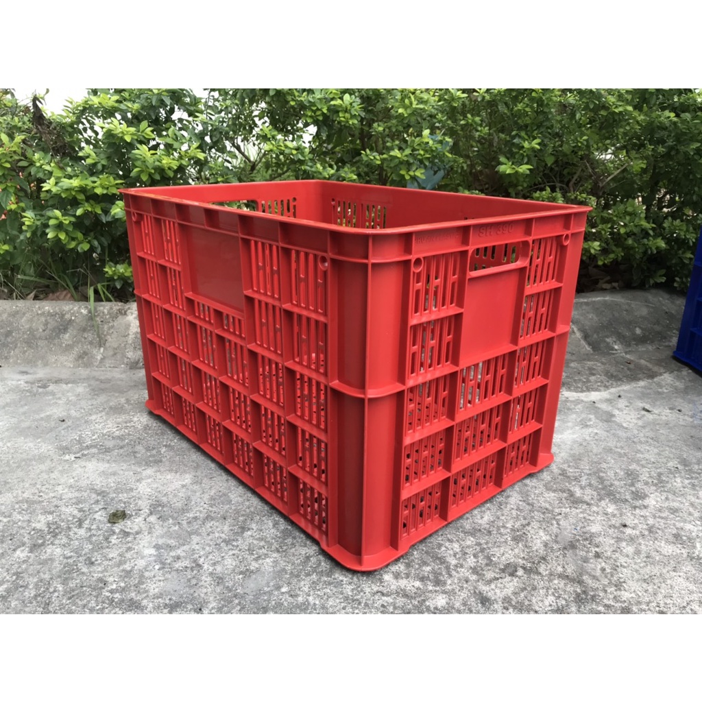 Thùng nhựa rỗng HS005 nhựa Phú An / thùng nhựa rỗng SH390 nhựa Phú An- Kích thước: 610 x 420 x 390 mm