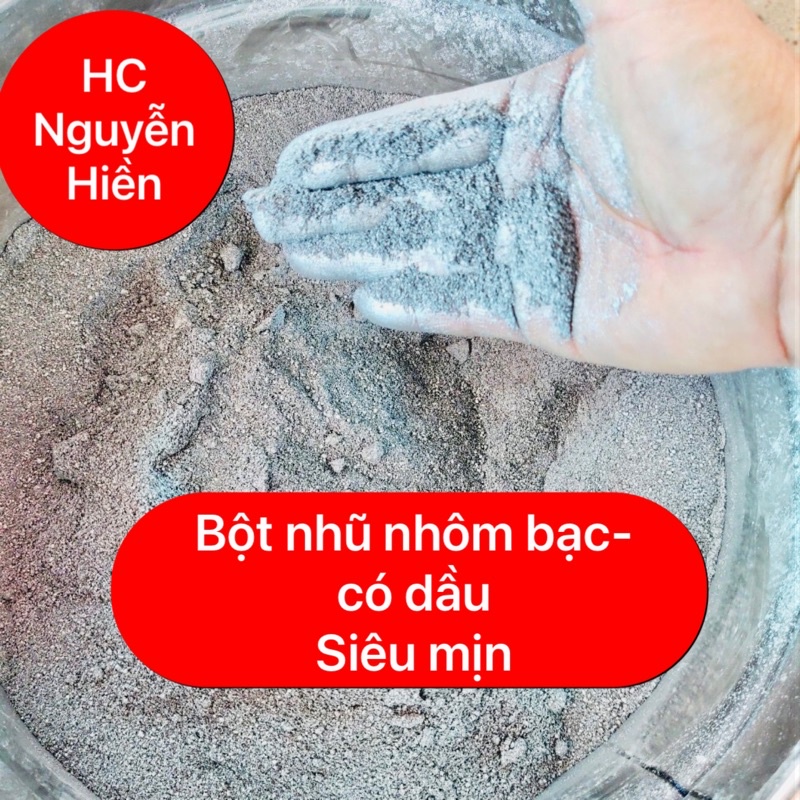 ✹100g nhũ nhôm bạc, siêu mịn, không phải đen Đức
