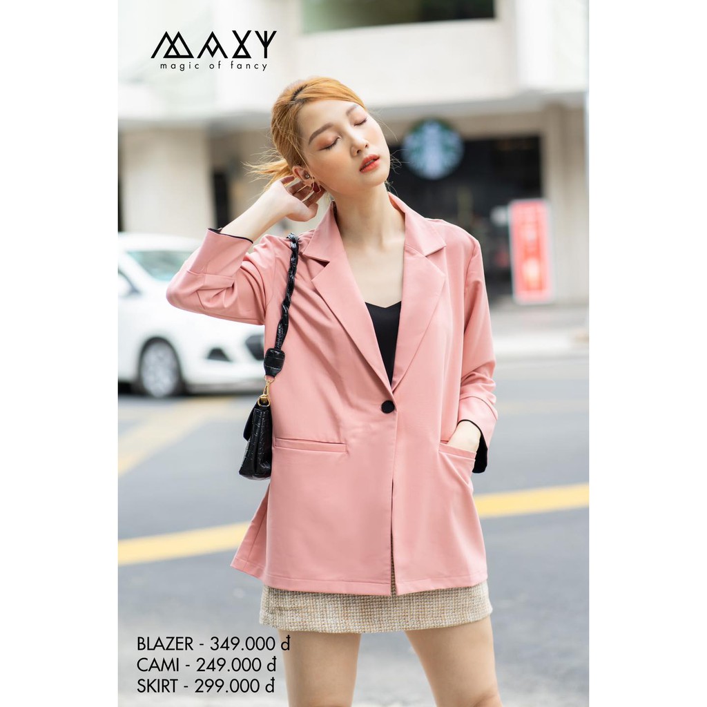 Áo khoác blazer phong cách Hàn Quốc pinky blazer Maxy Workshop | BigBuy360 - bigbuy360.vn