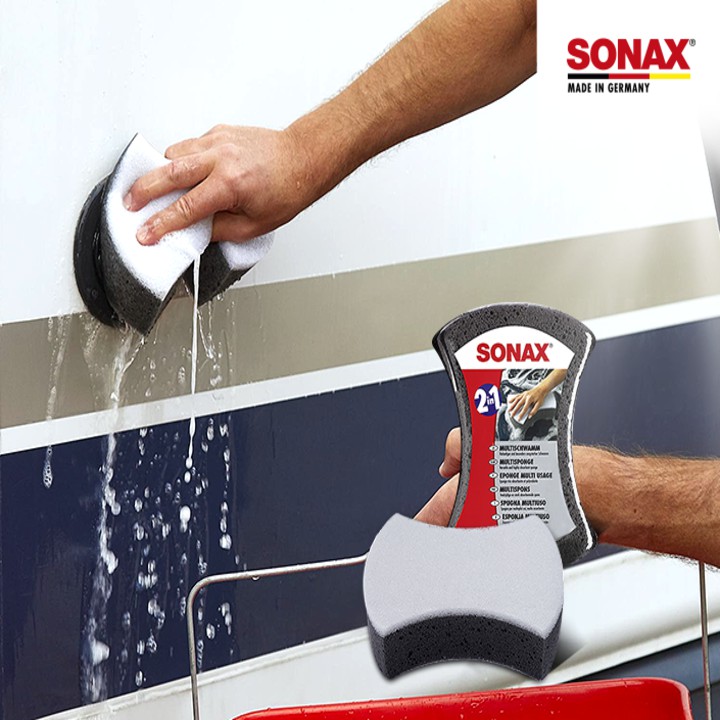 Xốp bọt biển rửa xe ô tô 428000 MultiSponge thương hiệu Sonax - Hàng chính hãng