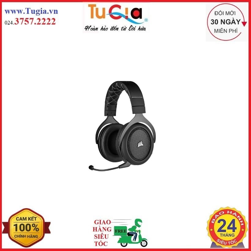 Tai nghe Corsair HS70 PRO WIRELESS Carbon (CA-9011211-AP)