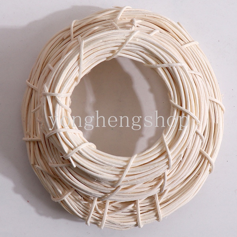 Vòng Hoa Mây Màu Be DIY Treo Tường Trang Trí Tiệc Cưới/Giáng Sinh