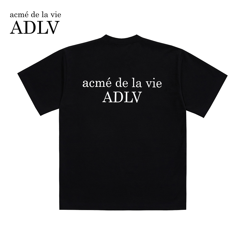 Áo thun dáng rộng tay ngắn in ADLV thời trang Hàn Quốc cho nam nữ | BigBuy360 - bigbuy360.vn