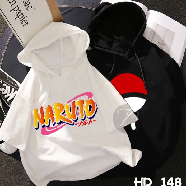 Áo Hoodie naruto Tay lỡ  FREESHIP  Áo anime uchiha naruto có đủ size in theo yêu cầu