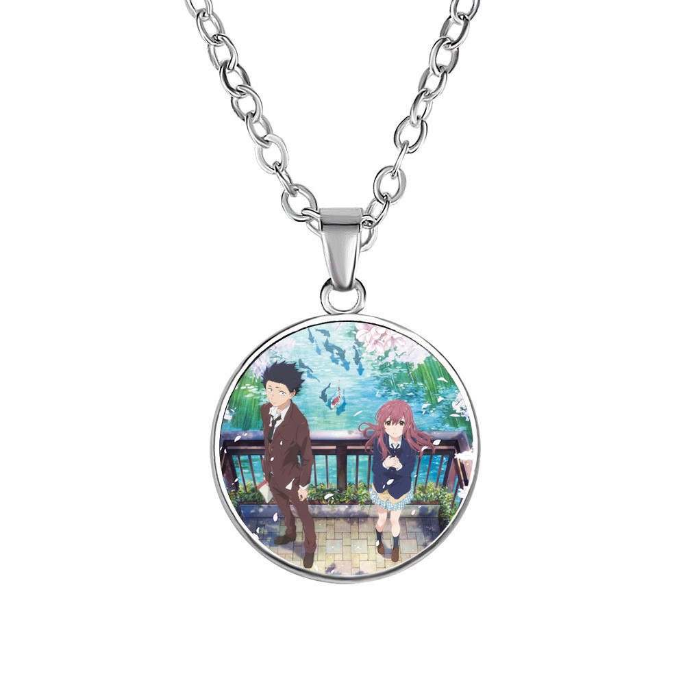 Vòng cổ IN HÌNH The shape of voice Dáng hình thanh âm anime chibi xinh xắn quà tặng độc đáo