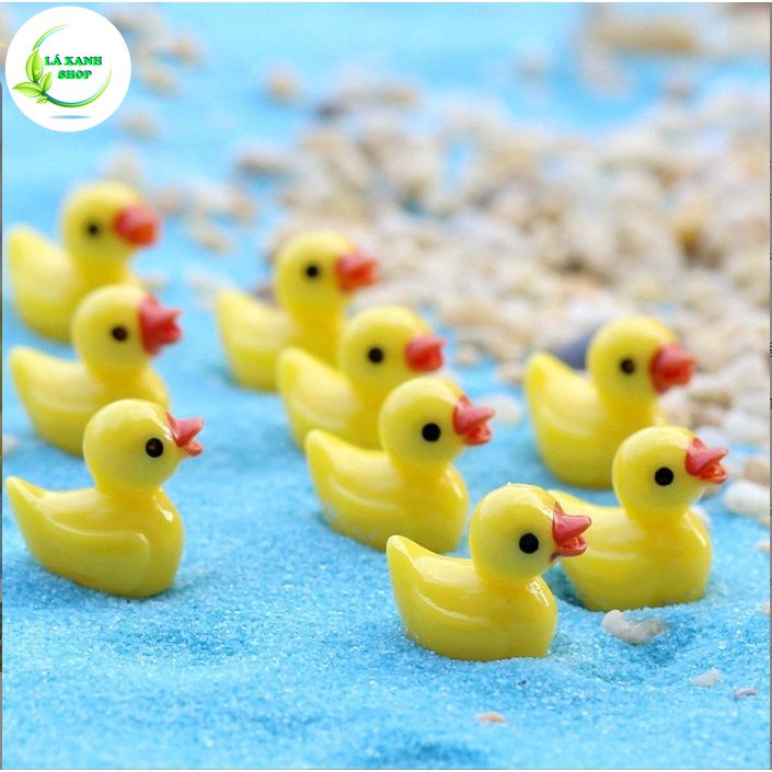 Tiểu Cảnh Vịt Con Mini, Phụ Kiện Trang Trí Tiểu Cảnh Chậu Kiểng, Sen Đá , Xương Rồng (&lt;2cm)