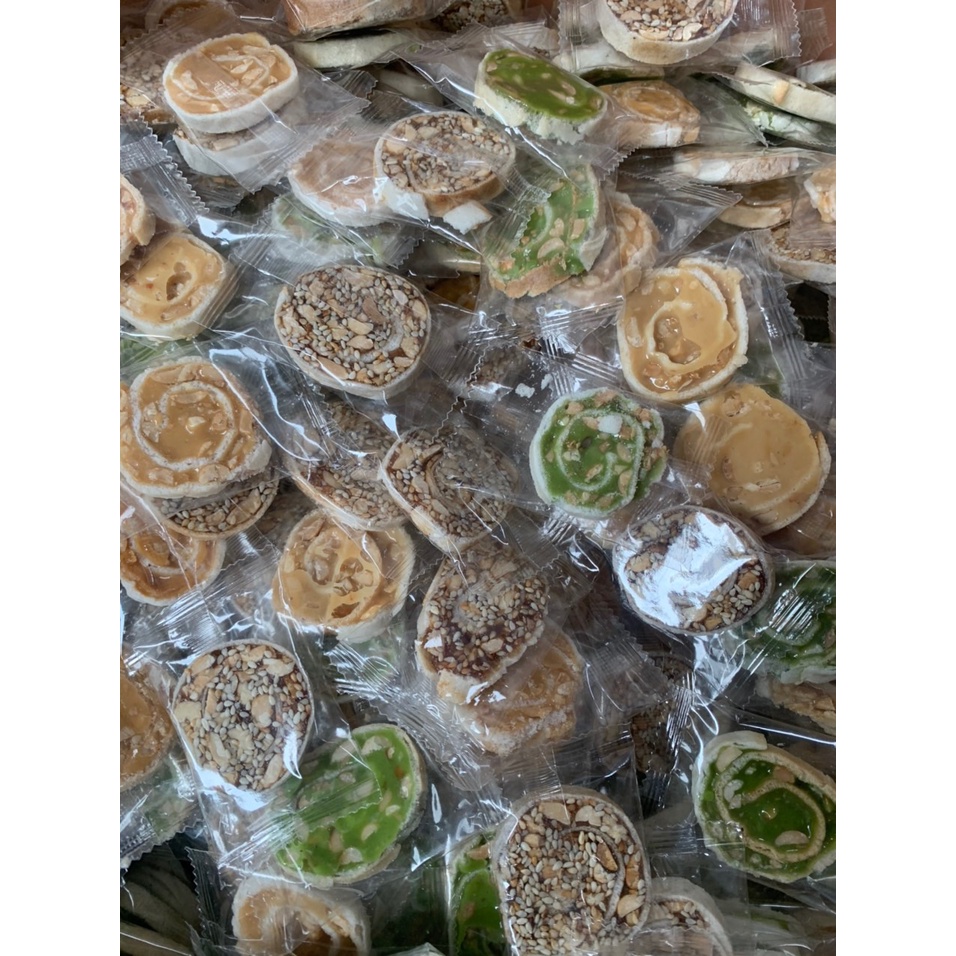 [Có sẵn] [Rẻ vô địch] [Ảnh thật] kẹo dừa cuộn mix nhiều vị_ TÚI 500GRAM