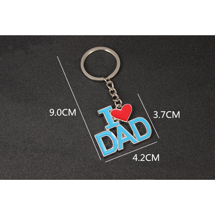 Móc khóa kim loại Ngày của mẹ Ngày của cha Món quà Giáng sinh Thủ công mỹ nghệ bằng kim loại Móc khóa quà tặng