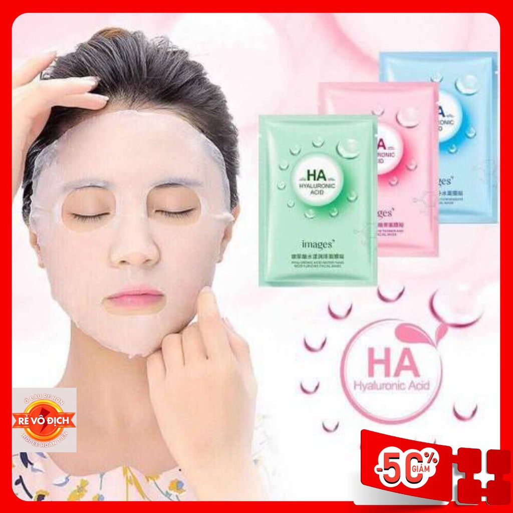 [ CAO CẤP ] Lẻ 1 miếng Mặt nạ HA Images HYALURONIC ACID FACIAL MASK - mask