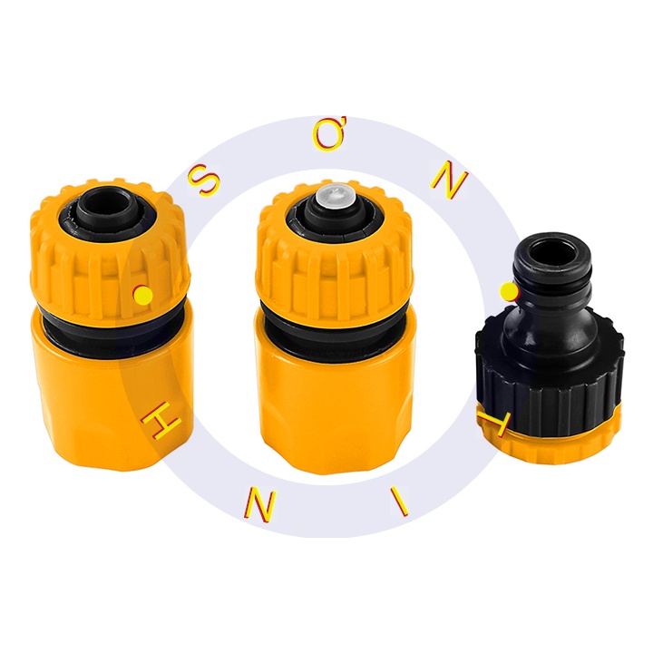 Bộ đầu nối nhanh ống nước Tolsen 57120 ( 3 cái /vỉ ) ống mềm 1/2