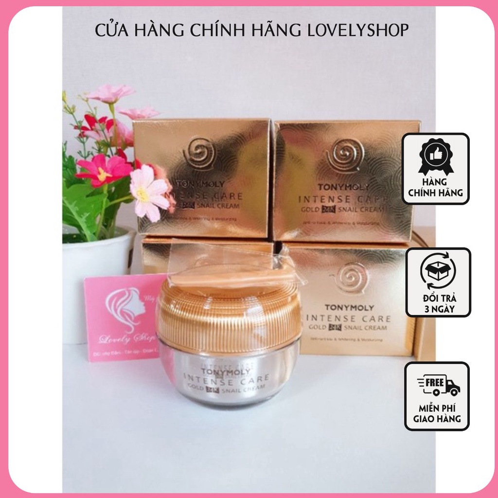 Kem ốc sên vàng dưỡng da ban đêm Tonymoly 45ml Hàn Quốc