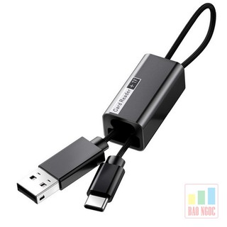 Dây sạc nhanh Type C tích hợp đầu đọc thẻ nhớ Baseus Pendant Card Reader ACDKQ