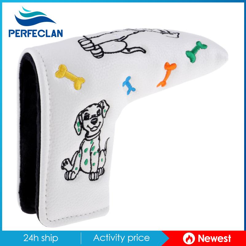 Vỏ Bọc Đầu Gậy Đánh Golf Bằng Da PU Chống Nước Màu Trắng