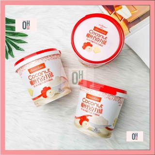 Socola dừa, socola trắng phủ dừa nhân đậu phộng jinsibo