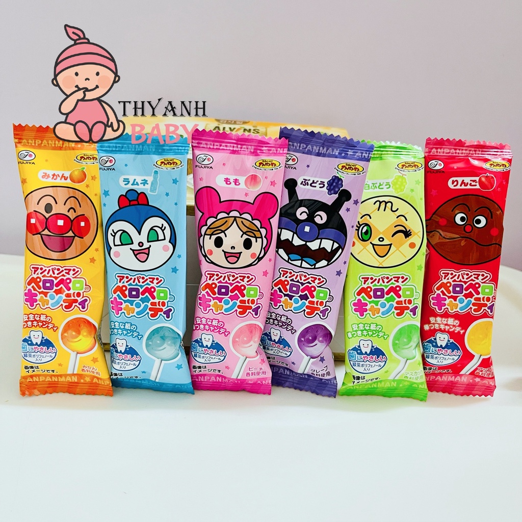 Kẹo mút hoạt hình chú hề Anpanman Nhật