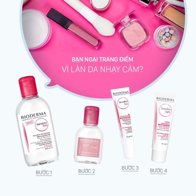 [CO BILL] Nước Tẩy Trang Bioderma Sensibio H2O 500ml và 850ml | BigBuy360 - bigbuy360.vn