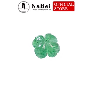 Charm cỏ bốn lá thạch anh tự nhiên làm vòng tay cho nữ nb154 - phong thuỷ nabei store