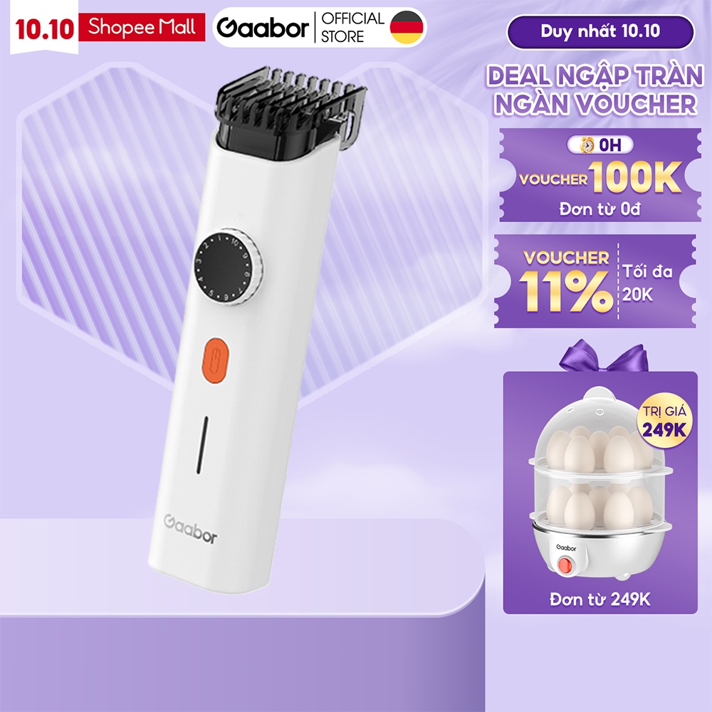 Tông đơ cắt tóc cao cấp GAABOR GHCL-N5A2 không dây - Hàng chính hãng