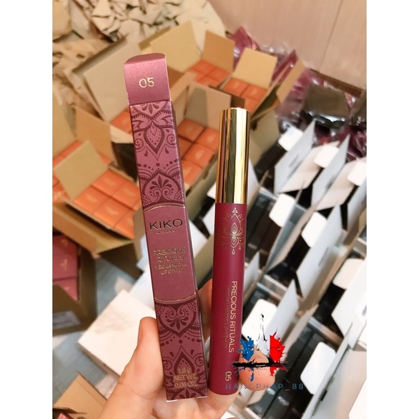 Son môi dưỡng ẩm dạng lì dòng Vegan mới Kiko Precious Rituals Vegan Matte Lip Stylo