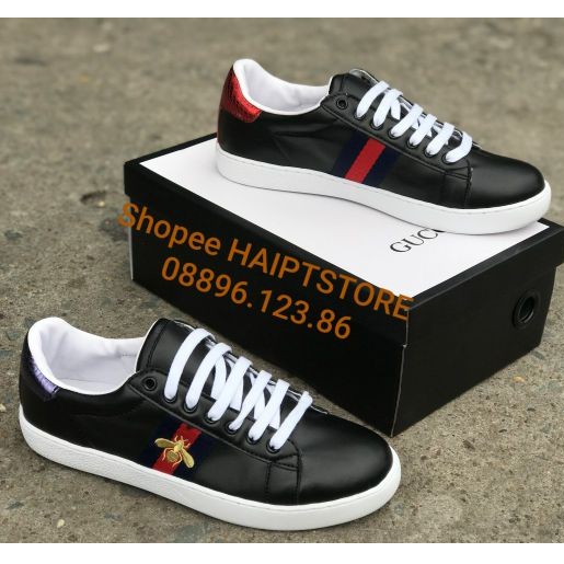 Giày Gucci Ace Sneaker Black/White Nam/Nữ [Chính Hãng - FullBox] HAIPTSTORE Uy Tín " : ; ' _