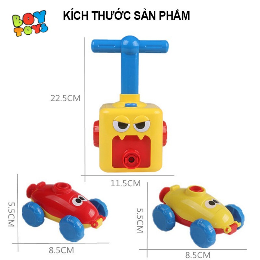 Đồ chơi bơm bóng bay ô tô chạy quán tính thú vị cho bé