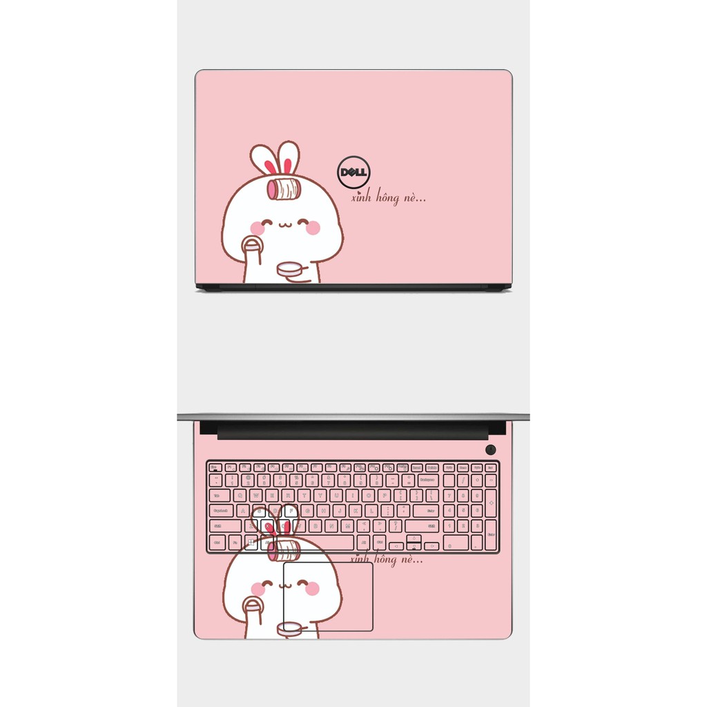 Skin Pink - Màu hồng dễ thương. Full Các Dòng Như: Dell, Hp, Acer, Asus, Macbook,...
