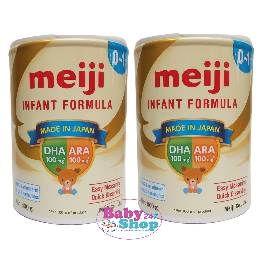 Combo 2 Hộp Sữa Meiji Số 0/3 800g nhập khẩu(mẫu mới, date t10/2024)