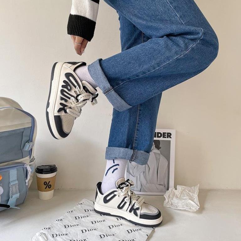 Giày thể thao nữ độn đế cao cấp Giầy sneaker DPIDE đen trắng phong cách Ulzzang Hot trend 2022